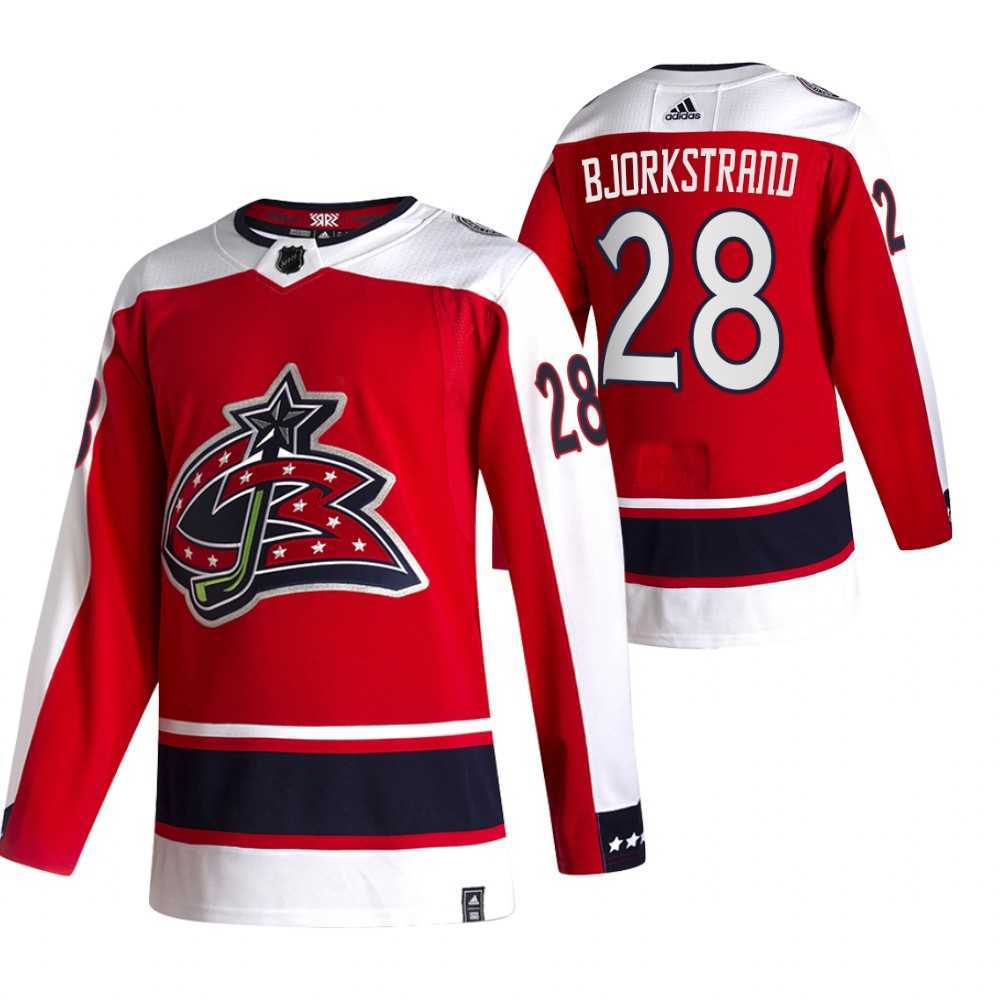 Columbus Blue Jackets 28 Oliver Bjorkstrand Red Adidas 2020-21 Reverse Retro Alternate Jersey Dzhi,We sell and wholesale Columbus Blue Jackets 28 Oliver Bjorkstrand Red Adidas 2020-21 Reverse Retro Alternate Jersey Dzhi on line form chian!